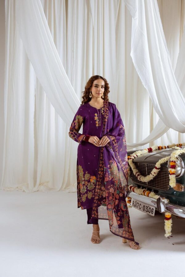 Dola Silk straight suit with dupatta