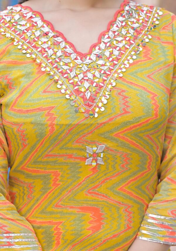 Pure Chinon Kurta with Sharara Set - Image 8