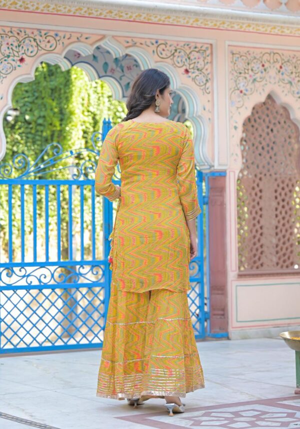 Pure Chinon Kurta with Sharara Set - Image 7