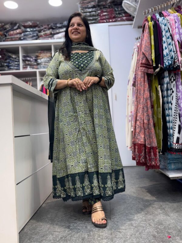 Cotton Anarkali Gown Suit
