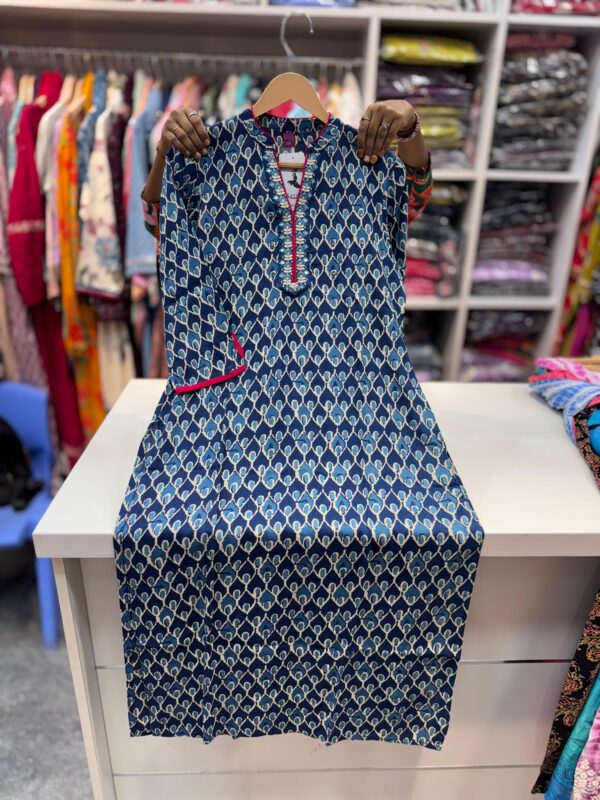 Summer Cotton Embroidered Kurta