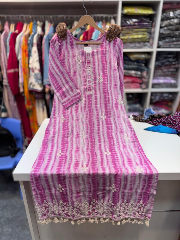 Summer Cotton Embroidered Kurta