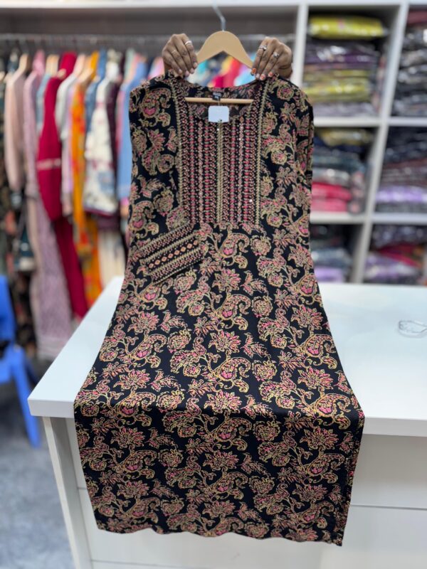 Summer Cotton Embroidered Kurta