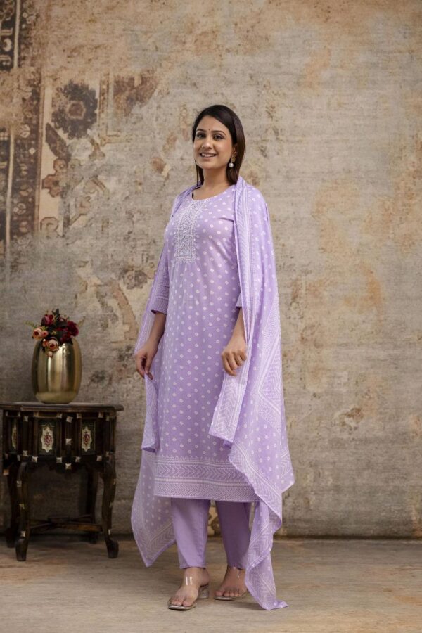 Summer Breeze Cotton Kurta Set - Image 10