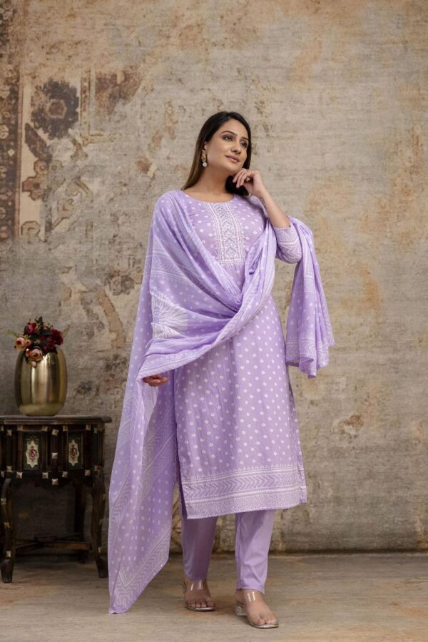 Summer Breeze Cotton Kurta Set - Image 3