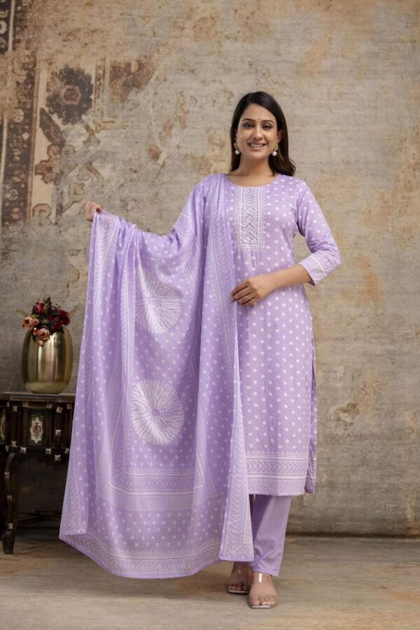 Summer Breeze Cotton Kurta Set - Image 11