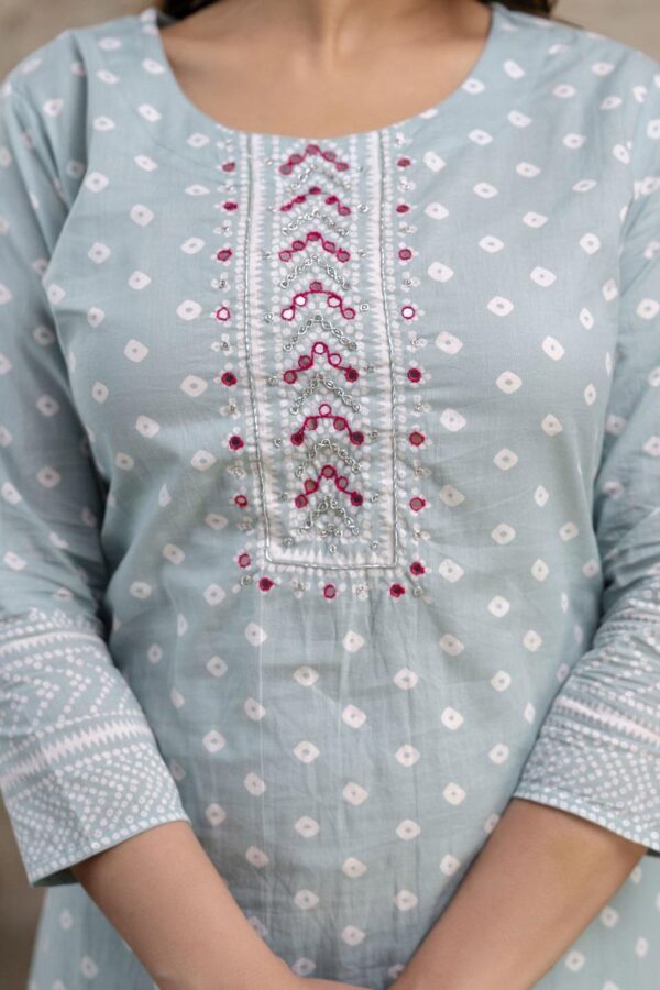 Summer Breeze Cotton Kurta Set - Image 5