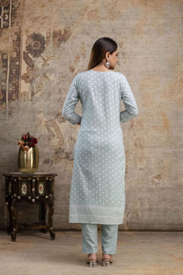 Summer Breeze Cotton Kurta Set - Image 8