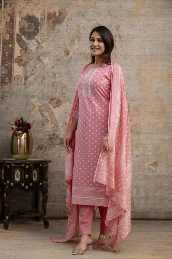 Summer Breeze Cotton Kurta Set - Image 6