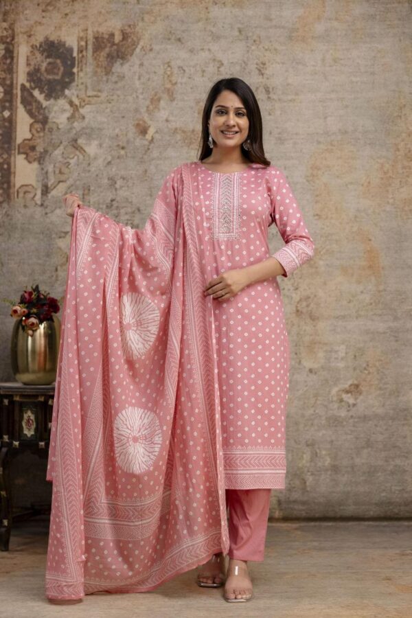 Summer Breeze Cotton Kurta Set - Image 7