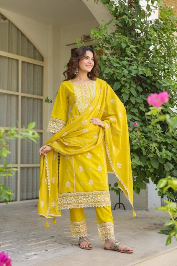 Elegant Designer Cotton Kurta Set
