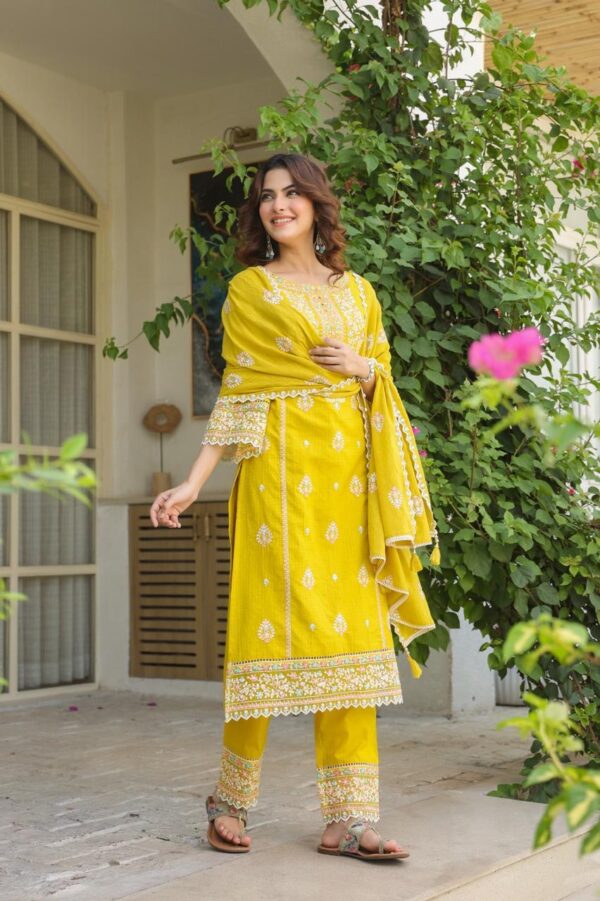 Elegant Designer Cotton Kurta Set - Image 7