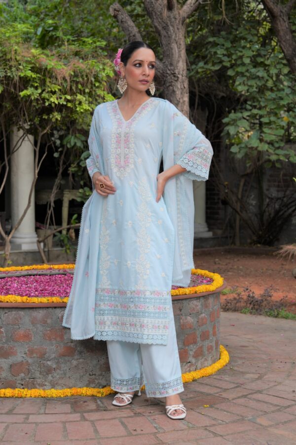 Elegant Mul Cotton Designer Suit - Image 3