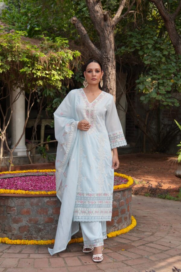 Elegant Mul Cotton Designer Suit - Image 2