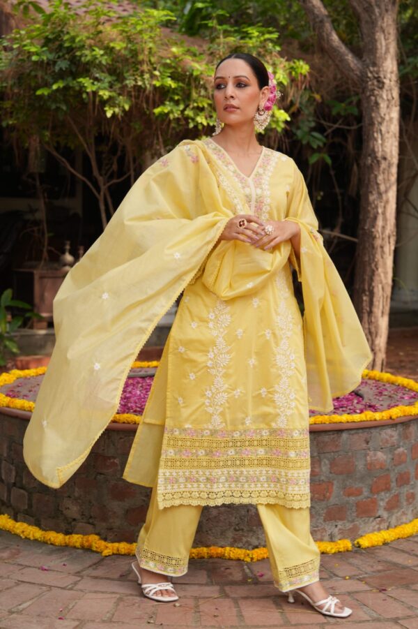 Elegant Mul Cotton Designer Suit - Image 3
