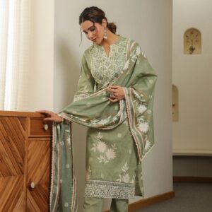 Elegant Cotton Designer Suit