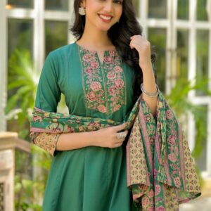 Graceful A-Line Cotton Kurta Set