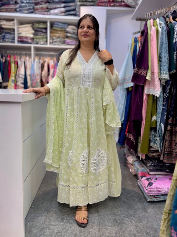 Premium Mul Cotton Anarkali - Image 2