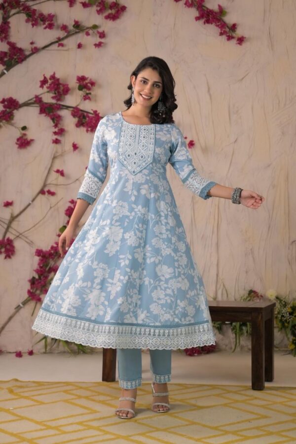 Radiant Rayon Anarkali Set - Image 2