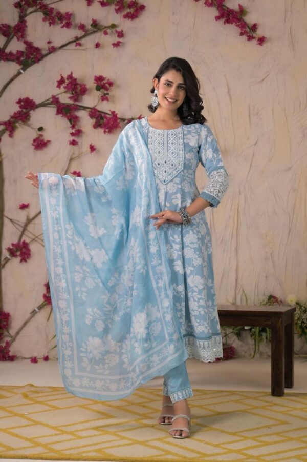 Radiant Rayon Anarkali Set - Image 5