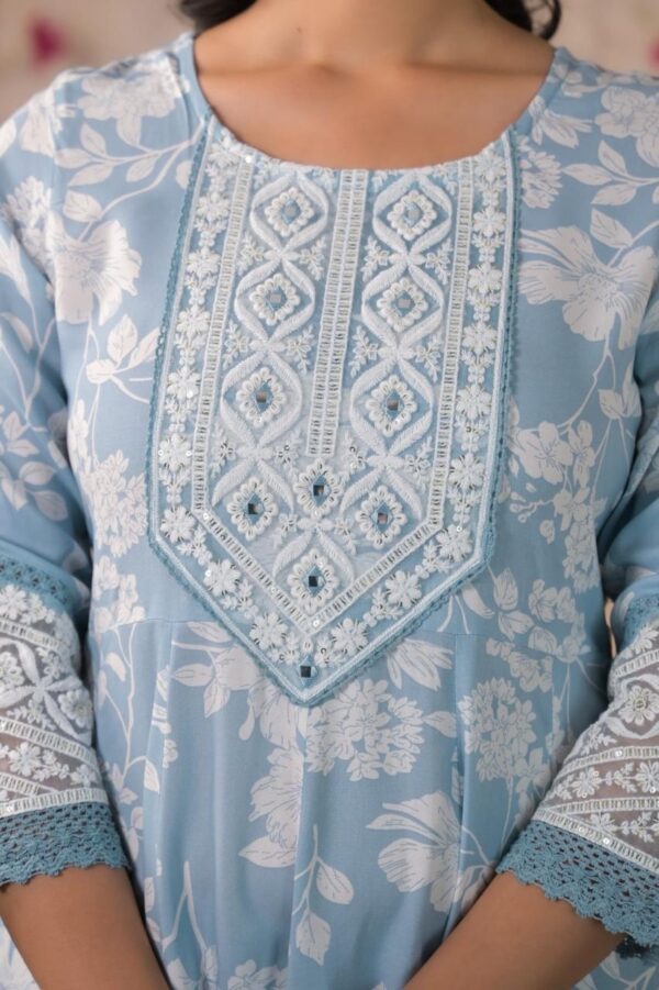 Radiant Rayon Anarkali Set - Image 3