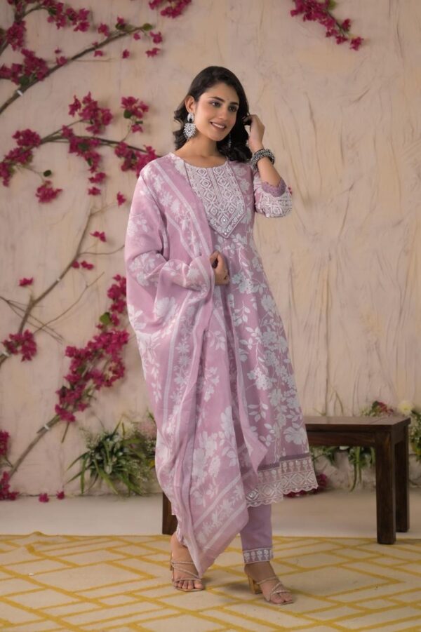 Heavy Rayon Anarkali Set