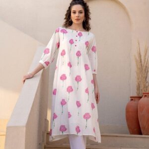 Premium Mul Cotton A-Line Kurta Set