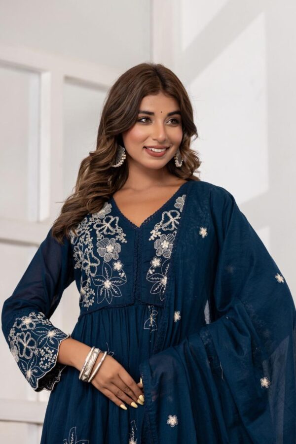 Elegant Heavy Flared Anarkali Gown - Image 6