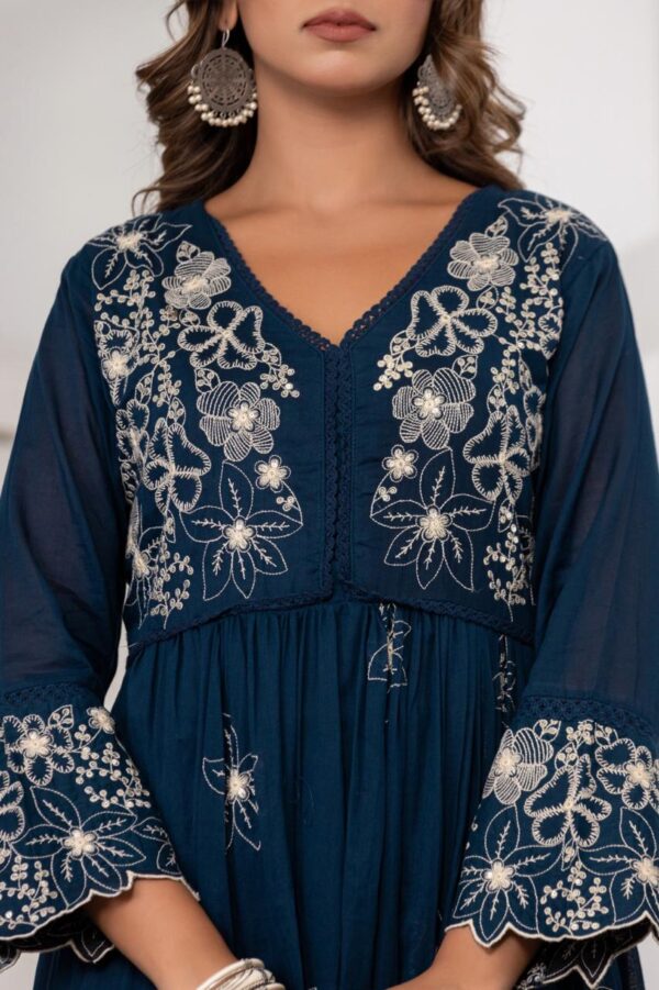 Elegant Heavy Flared Anarkali Gown - Image 7