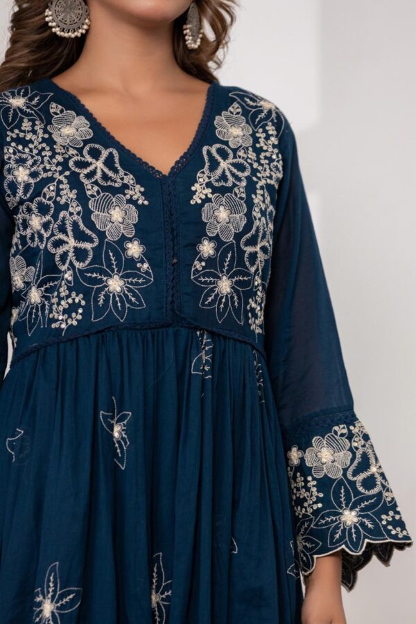Elegant Heavy Flared Anarkali Gown - Image 8