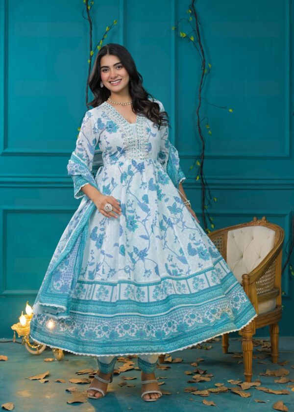 Premium  Flared Anarkali Gown - Image 2