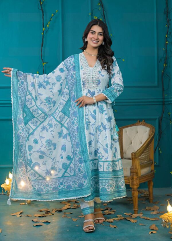 Premium  Flared Anarkali Gown - Image 8