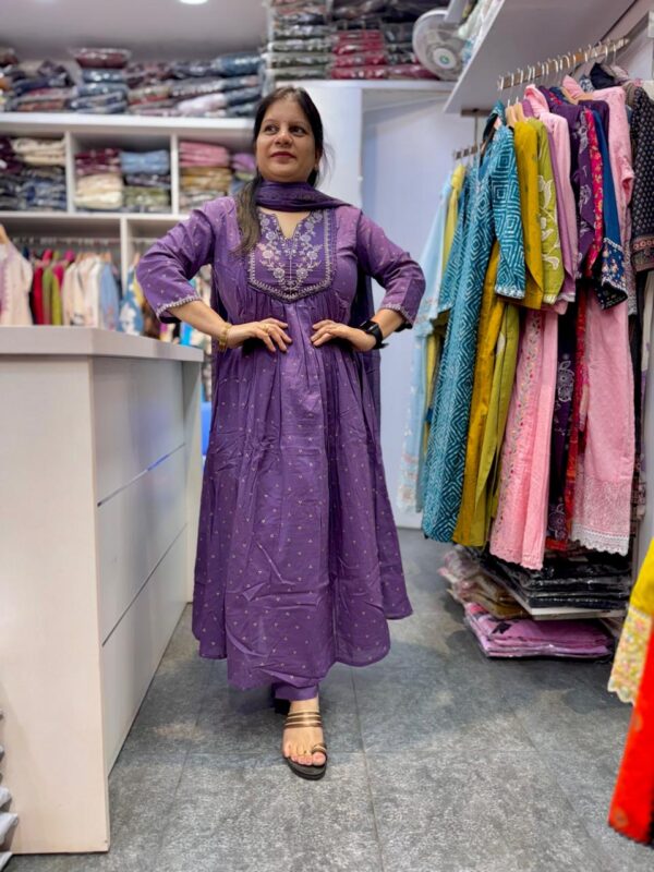 Premium 3PC A-Line Flared Kurta