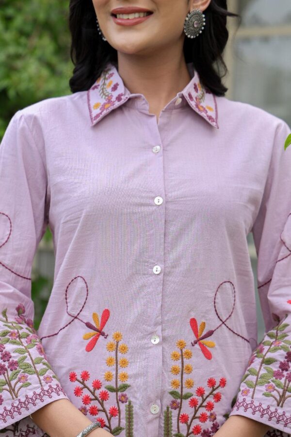 Premium Mul Cotton Front Open Cord Sets - Image 2