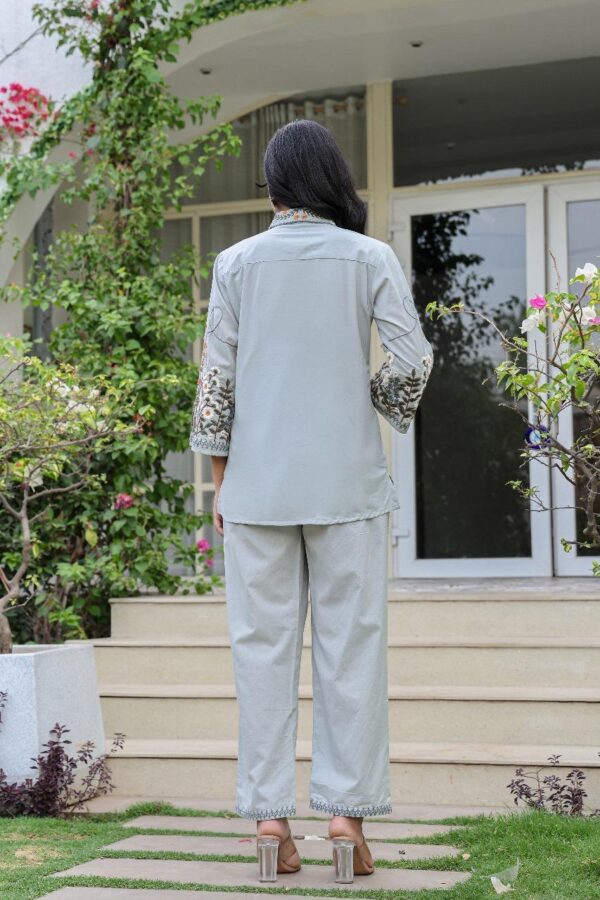 Premium Mul Cotton Front Open Cord Sets - Image 7