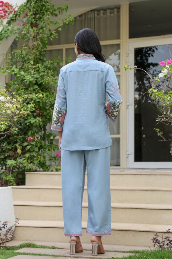 Premium Mul Cotton Front Open Cord Sets - Image 2