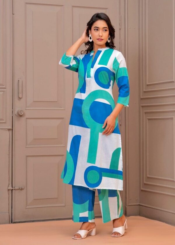 Premium Cotton Digital Prints Cord Set - Image 3