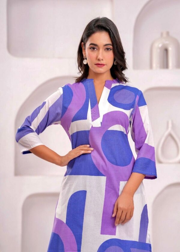Elegant Cotton Digital Prints Cord Set - Image 2