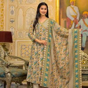 Premium Cotton Angrakha Style  Anarkali