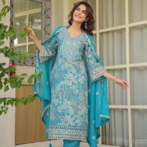 Premium Cotton Designer 3pc Kurta