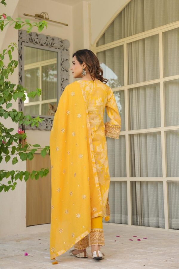 Premium Cotton Designer 3pc Kurta - Image 2