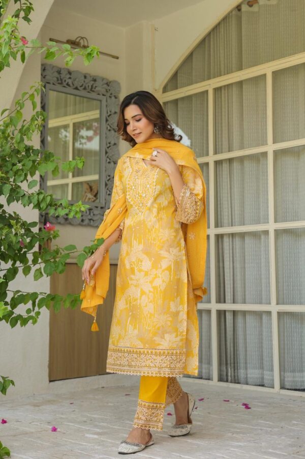 Premium Cotton Designer 3pc Kurta - Image 7