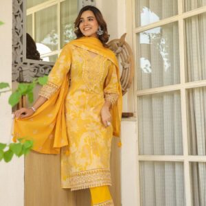 Premium Cotton Designer 3pc Kurta