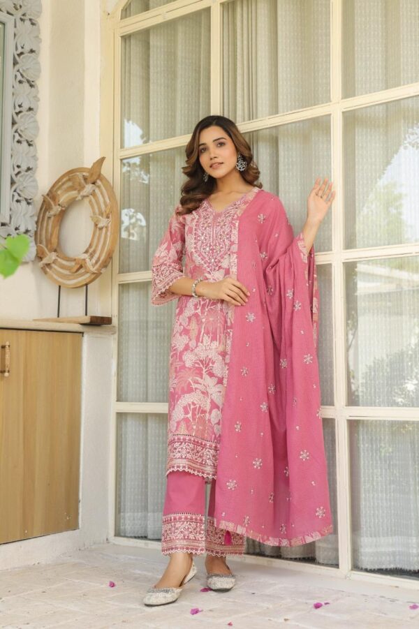 Premium Cotton Designer 3pc Kurta - Image 6