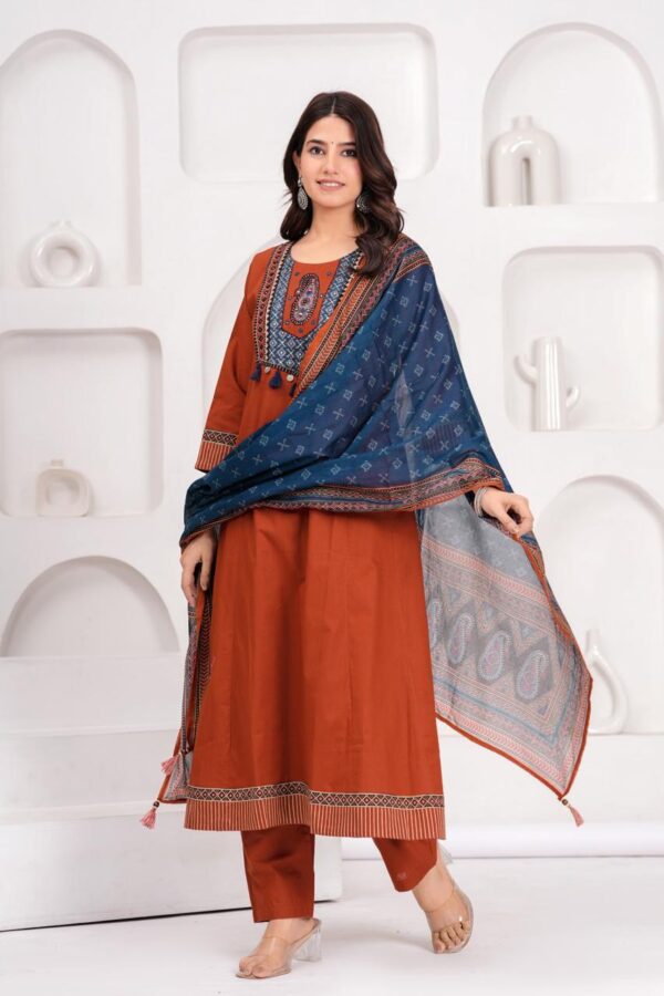 Premium Cotton  Anarkali Kurta - Image 5
