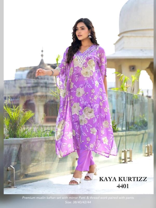 Premium Muslin Kaftan Set