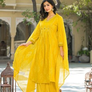 Premium Cotton A-Line Dress