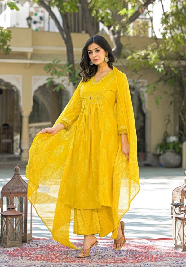 Premium Cotton A-Line Dress