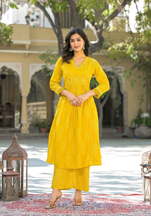 Premium Cotton A-Line Dress - Image 2