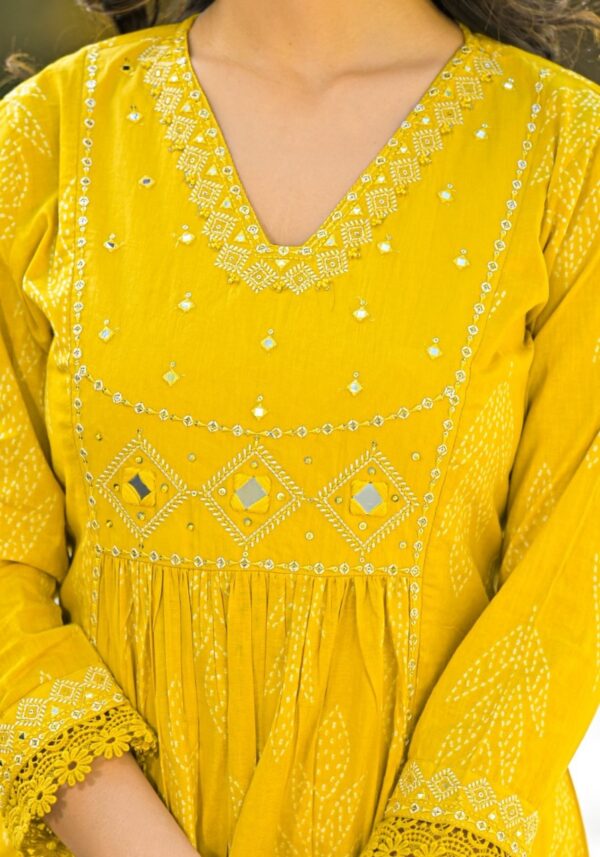 Premium Cotton A-Line Dress - Image 3